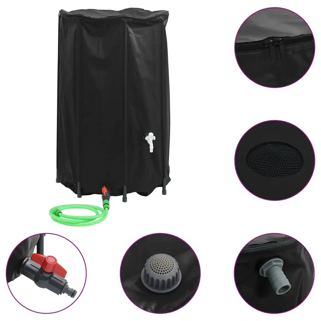 Water Tank with Tap Foldable 500 L PVC 155995 - Home & Garden