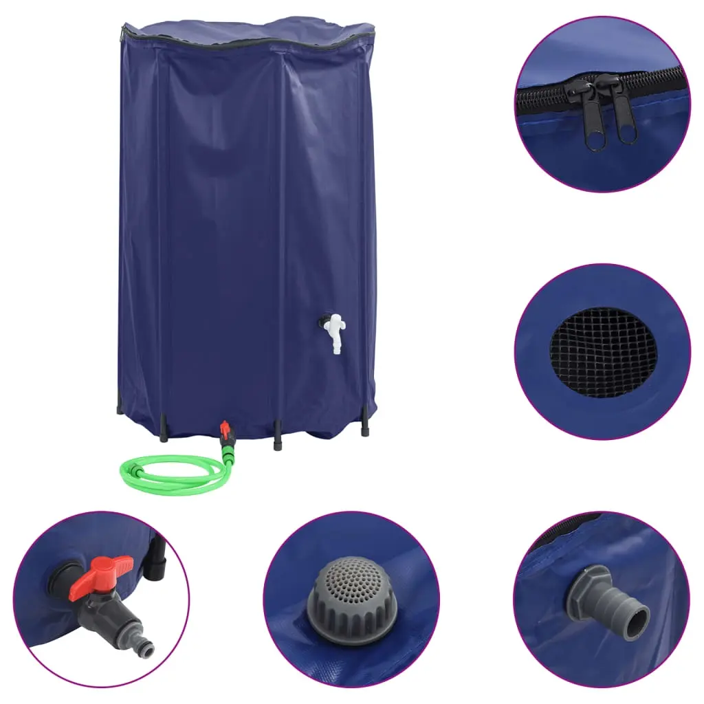 Water Tank with Tap Foldable 1000 L PVC 156002 - Home & Garden