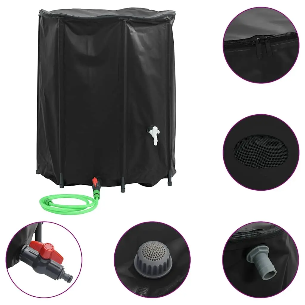 Water Tank with Tap Foldable 1250 L PVC 156004 - Home & Garden
