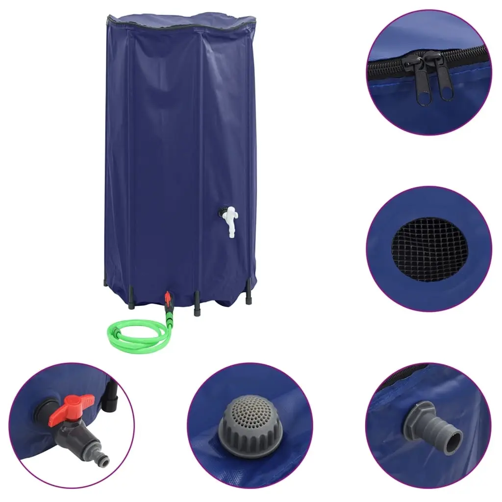 Water Tank with Tap Foldable 380 L PVC 156014 - Home & Garden