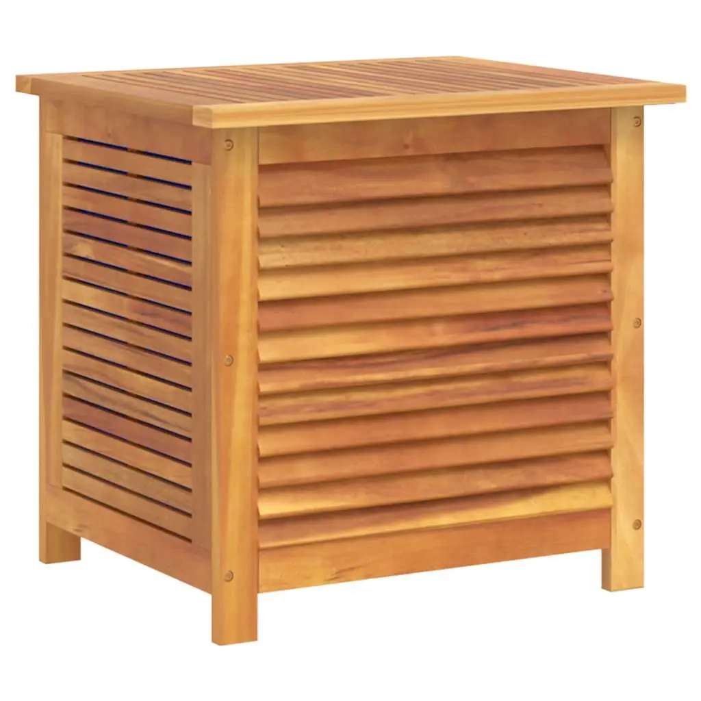 Garden Storage Box with Louver 60x50x56 cm Solid Wood Acacia 365839 - Furniture