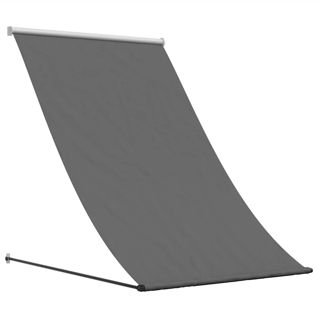 Retractable Awning Anthracite 100x150 cm Fabric and Steel 368750 - Home & Garden