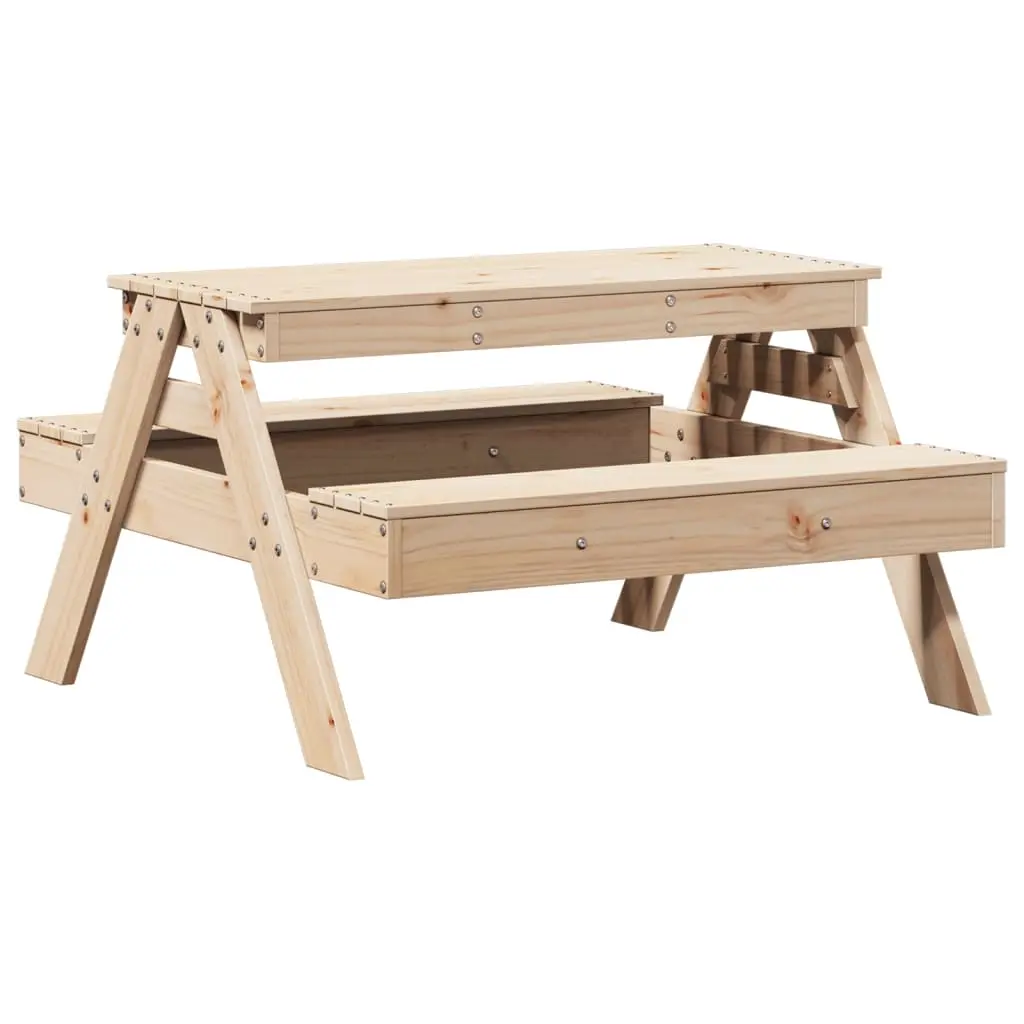 Picnic Table for Kids 88x97x52 cm Solid Wood Pine 832596 - Up to 70% Off Kids & Baby Furniture