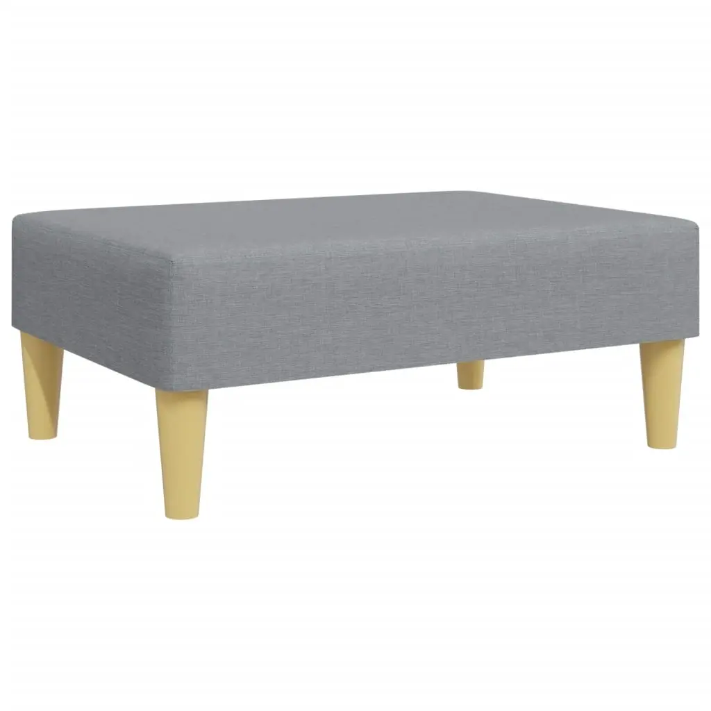 Footstool Light Grey 77x55x31 cm Fabric 379553 - Furniture