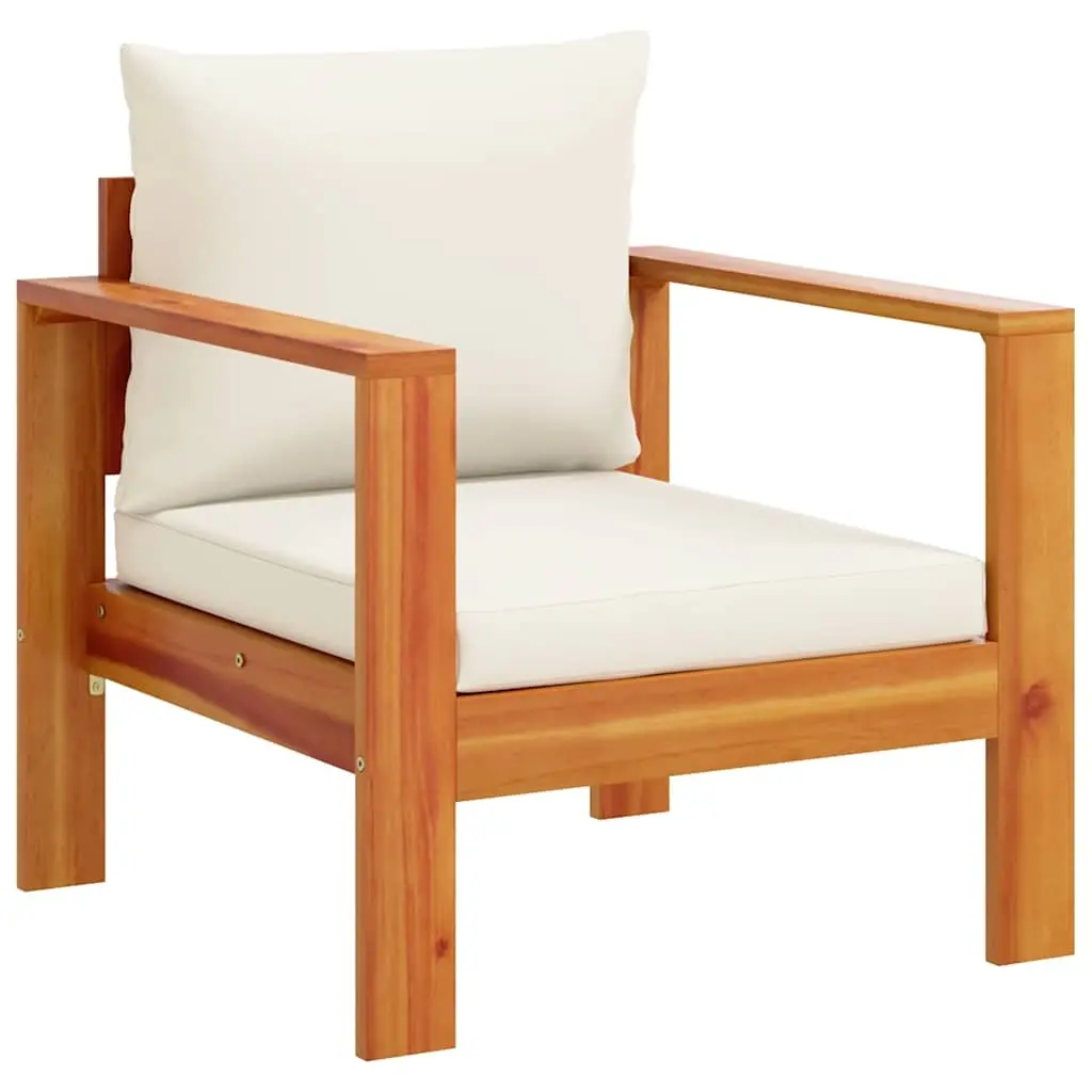 Garden Chair with Cushions Solid Wood Acacia 367621 - Furniture