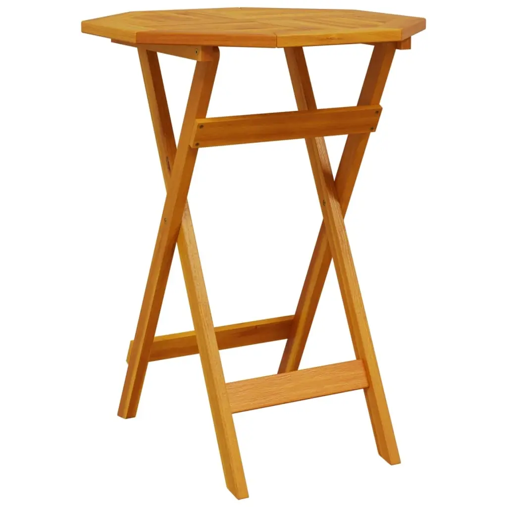 Folding Garden Table Ø60x75 cm Solid Wood Acacia 4004909 - Furniture