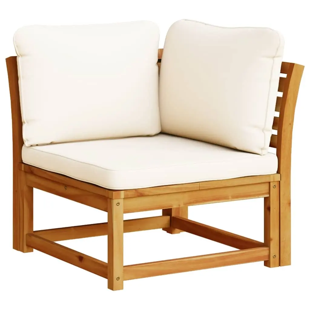 Garden Sofa Corner with Cushions 73x73x65 cm Solid Wood Acacia 366488 - Furniture