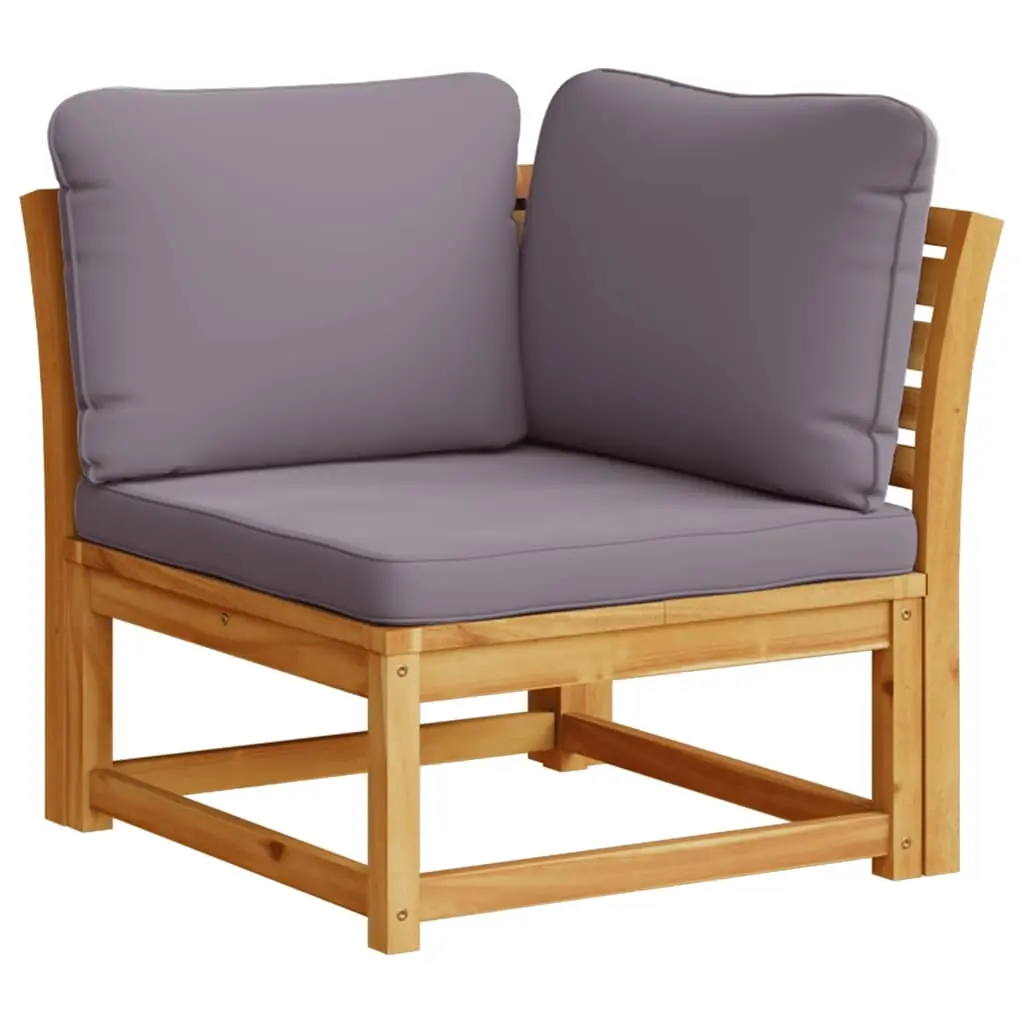 Garden Sofa Corner with Cushions 73x73x65 cm Solid Wood Acacia 366494 - Furniture