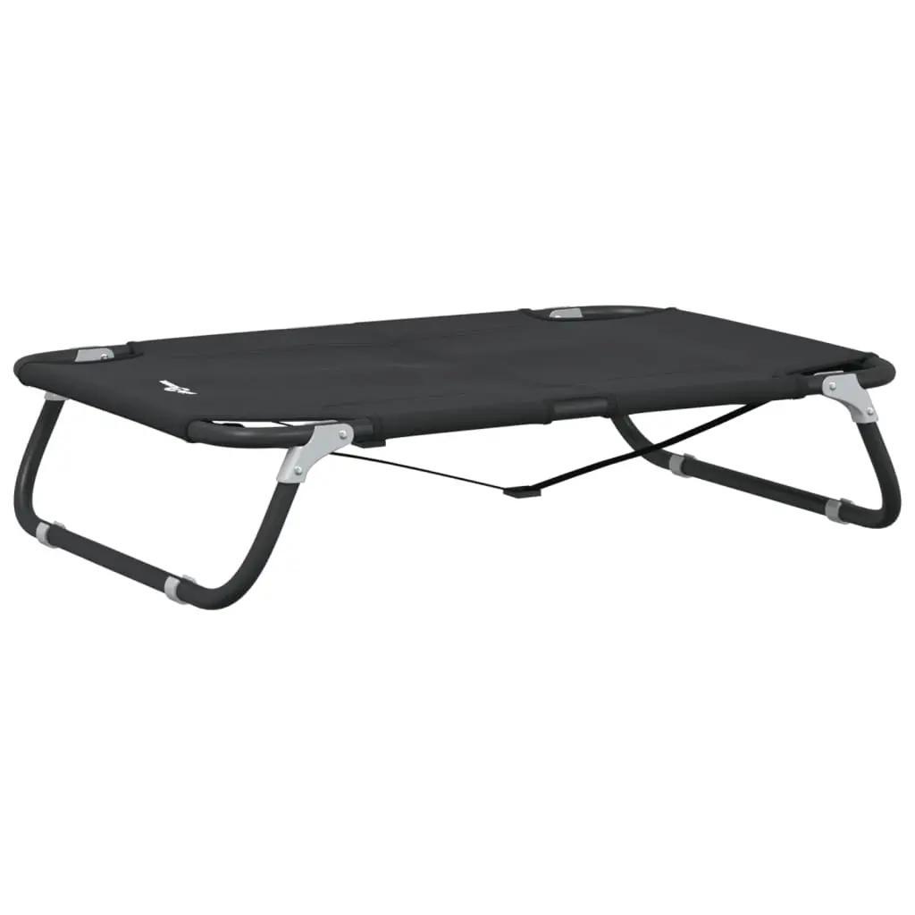 Dog Bed Foldable Anthracite Oxford Fabric and Steel 172604 - Pets