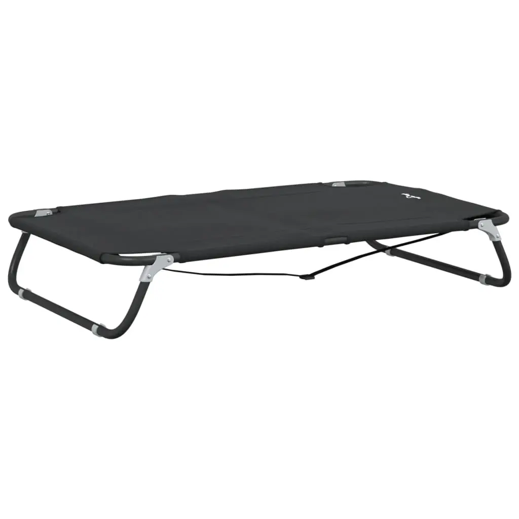 Dog Bed Foldable Anthracite Oxford Fabric and Steel 172605 - Pets