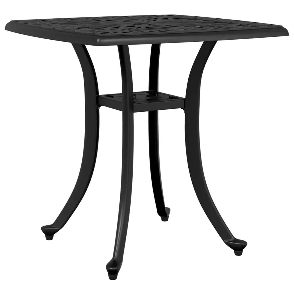 Garden Table Black 53x53x53 cm Cast Aluminium 4002816 - Furniture