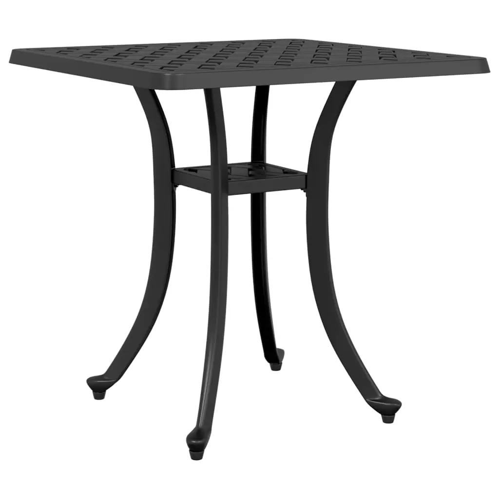 Garden Table Black 53x53x53 cm Cast Aluminium 4002820 - Furniture