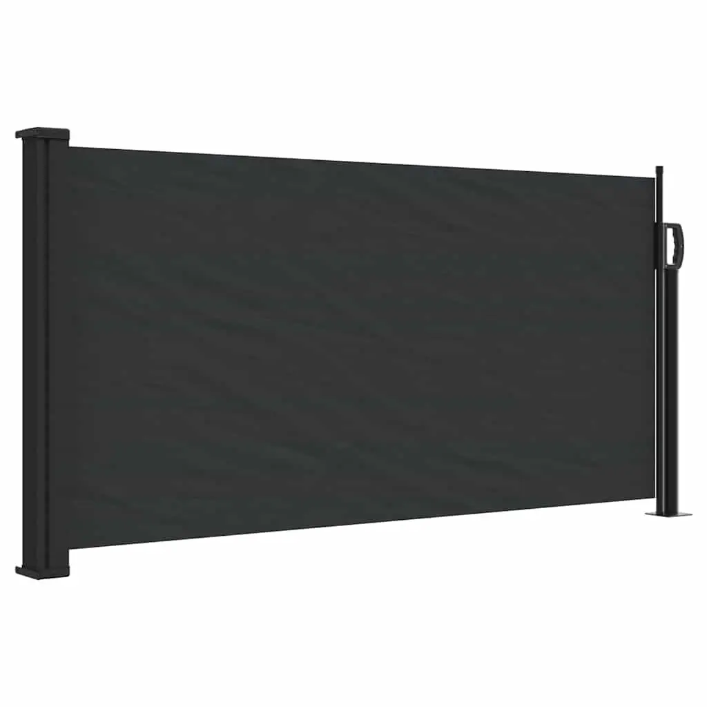 Retractable Side Awning Black 100x300 cm 4004264 - Home & Garden