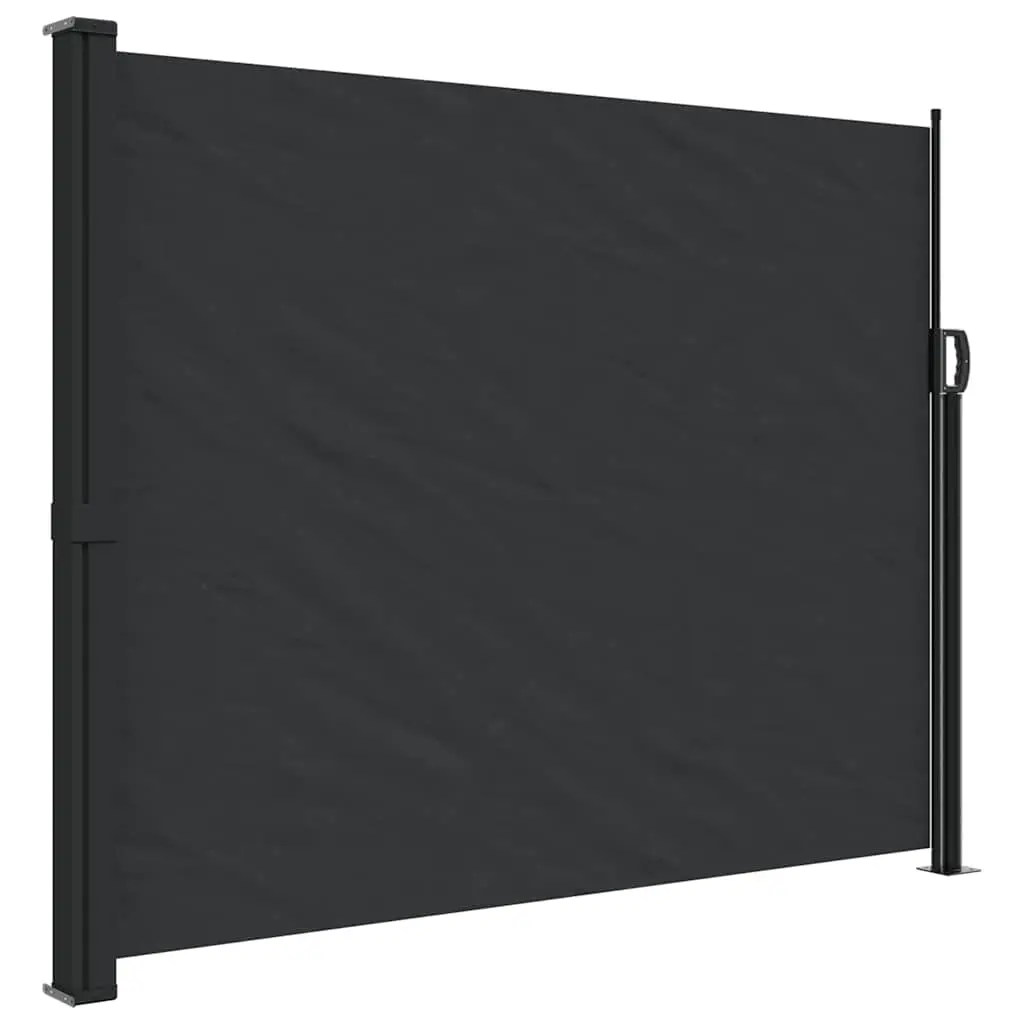 Retractable Side Awning Black 160x300 cm 4004309 - Home & Garden