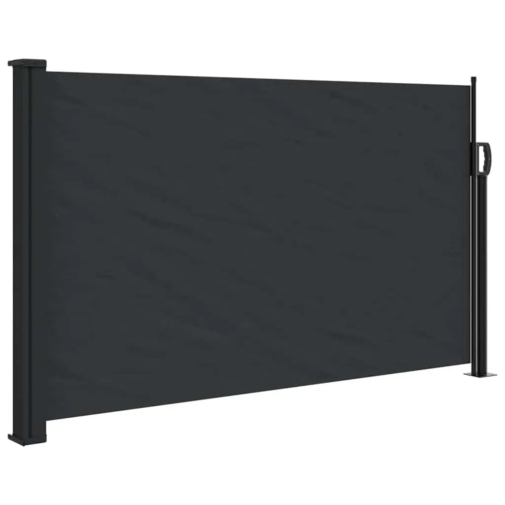 Retractable Side Awning Black 120x500 cm 4004399 - Home & Garden
