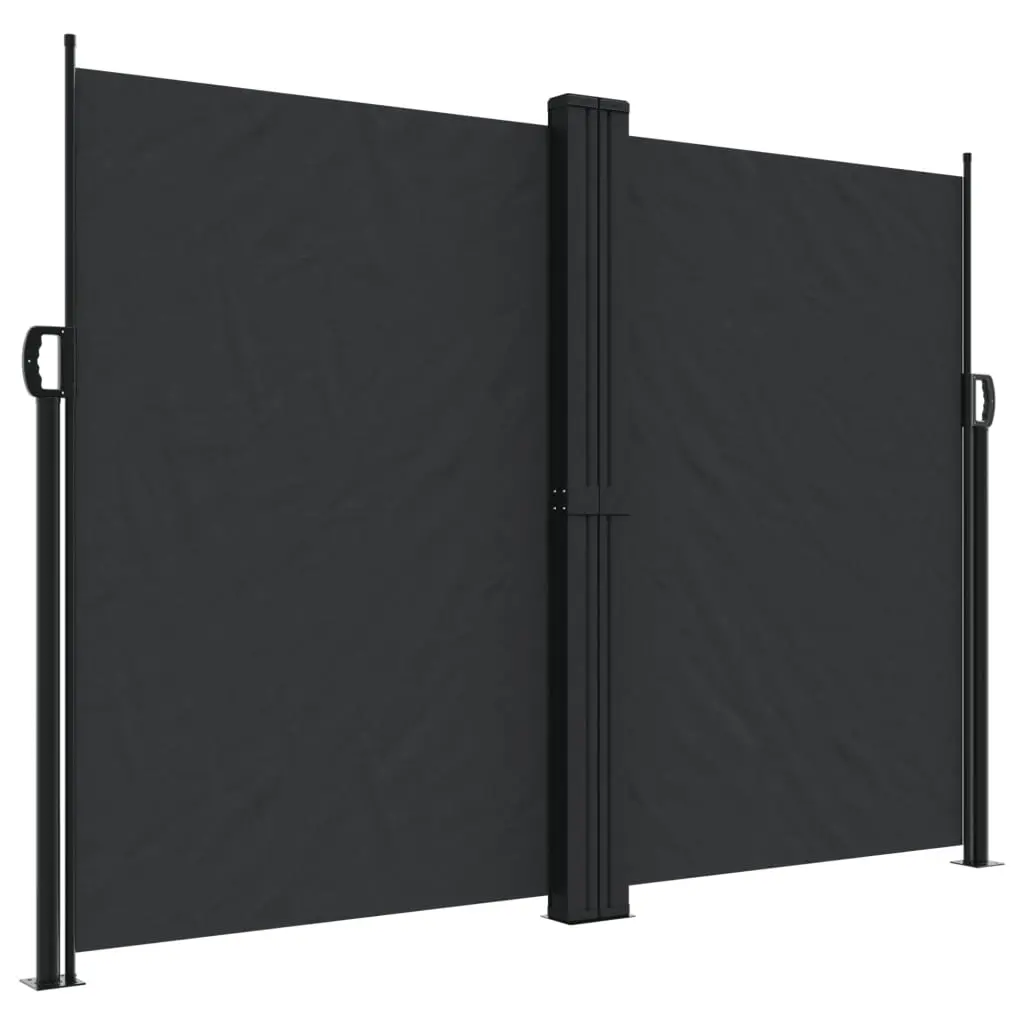Retractable Side Awning Black 180x1000 cm 4004744 - Home & Garden