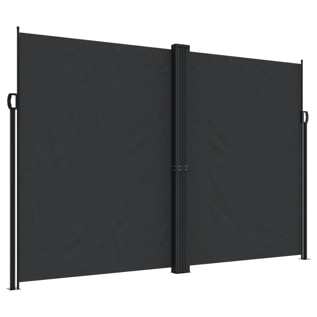 Retractable Side Awning Black 220x1000 cm 4004774 - Home & Garden