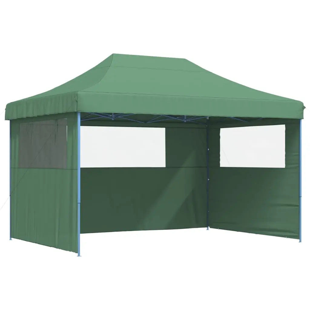 Foldable Party Tent Pop-Up with 3 Sidewalls Green 4005016