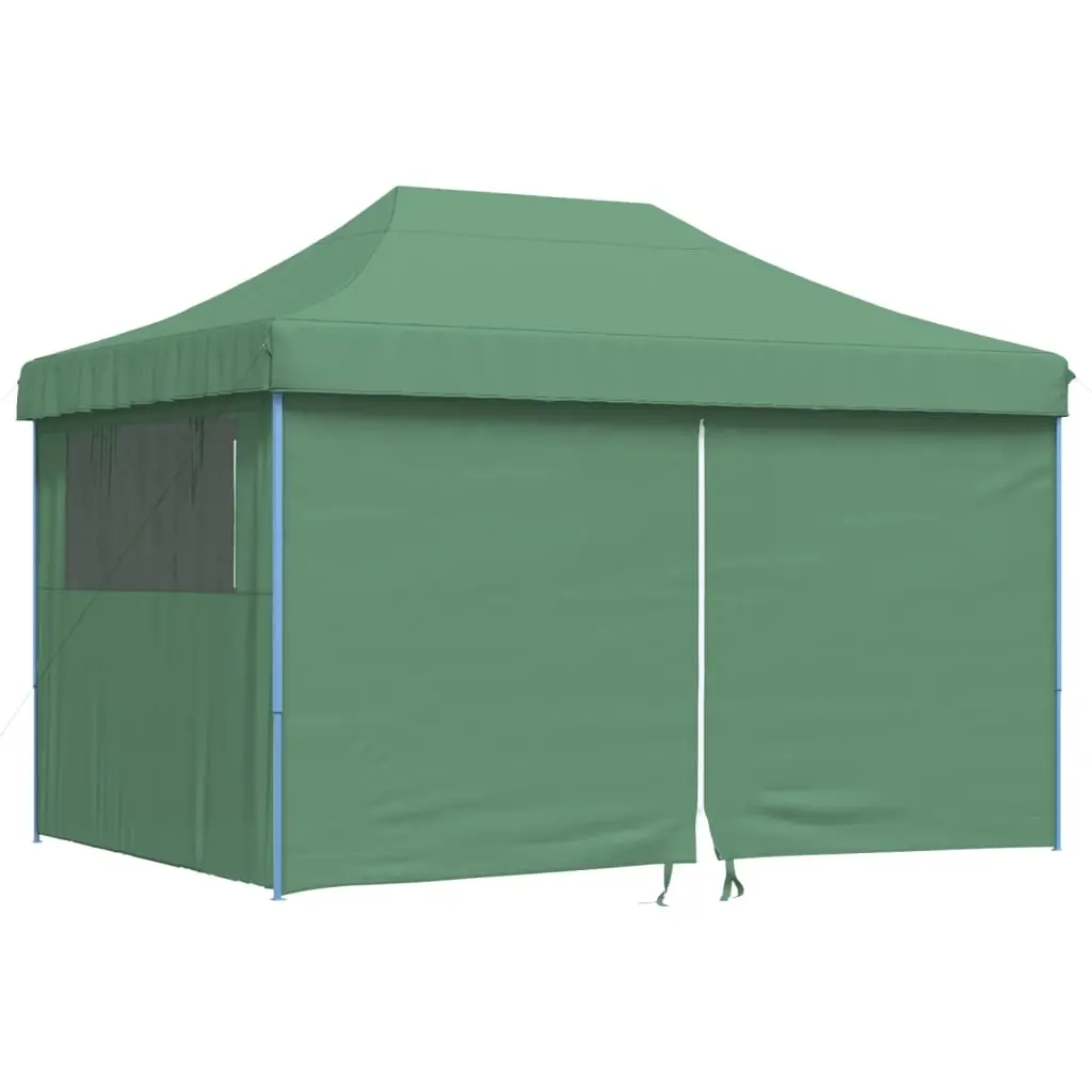 Foldable Party Tent Pop-Up with 4 Sidewalls Green 4005024