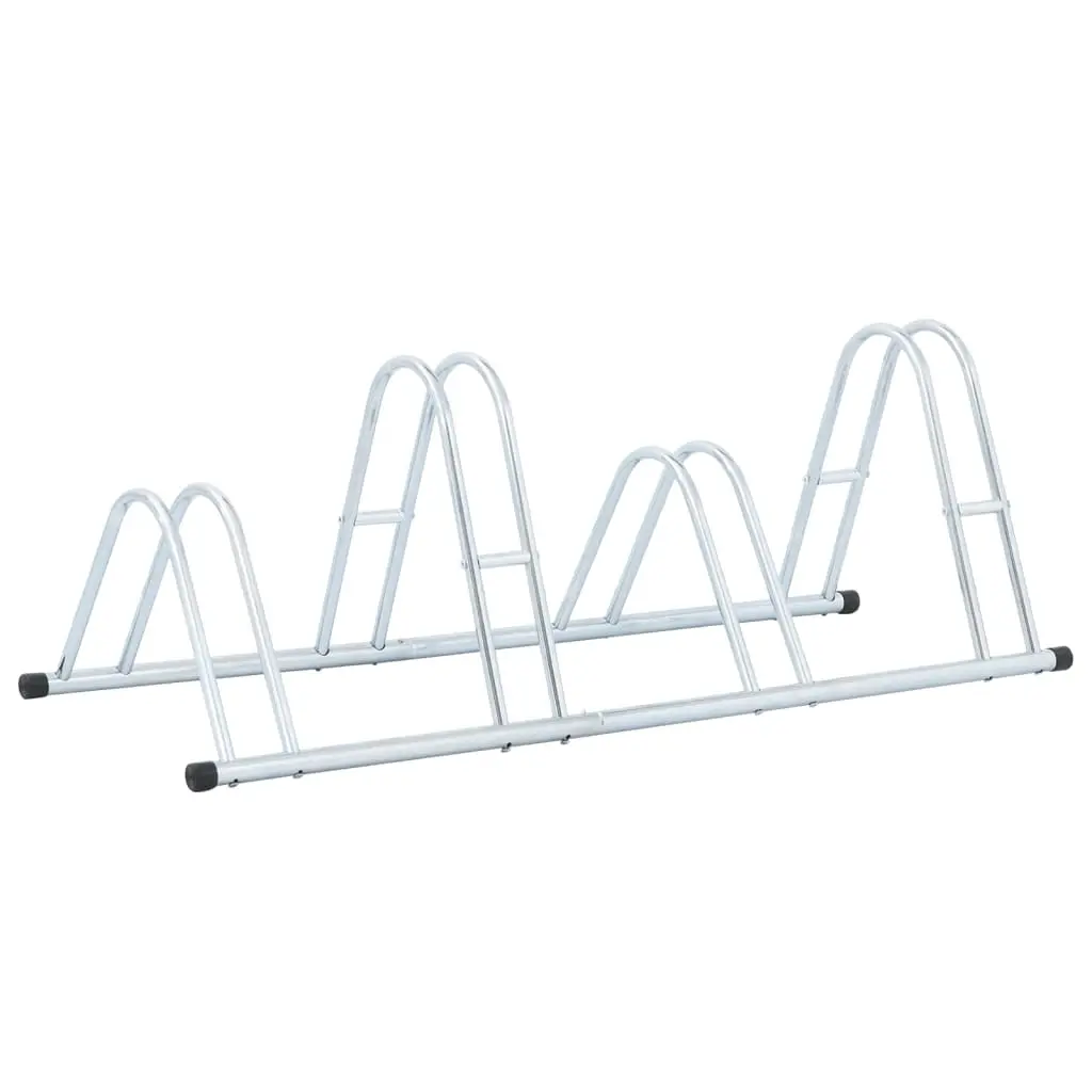 Bicycle Stand for 4 Bikes Floor Freestanding Galvanised Steel 4005566 - Sports & Outdoor