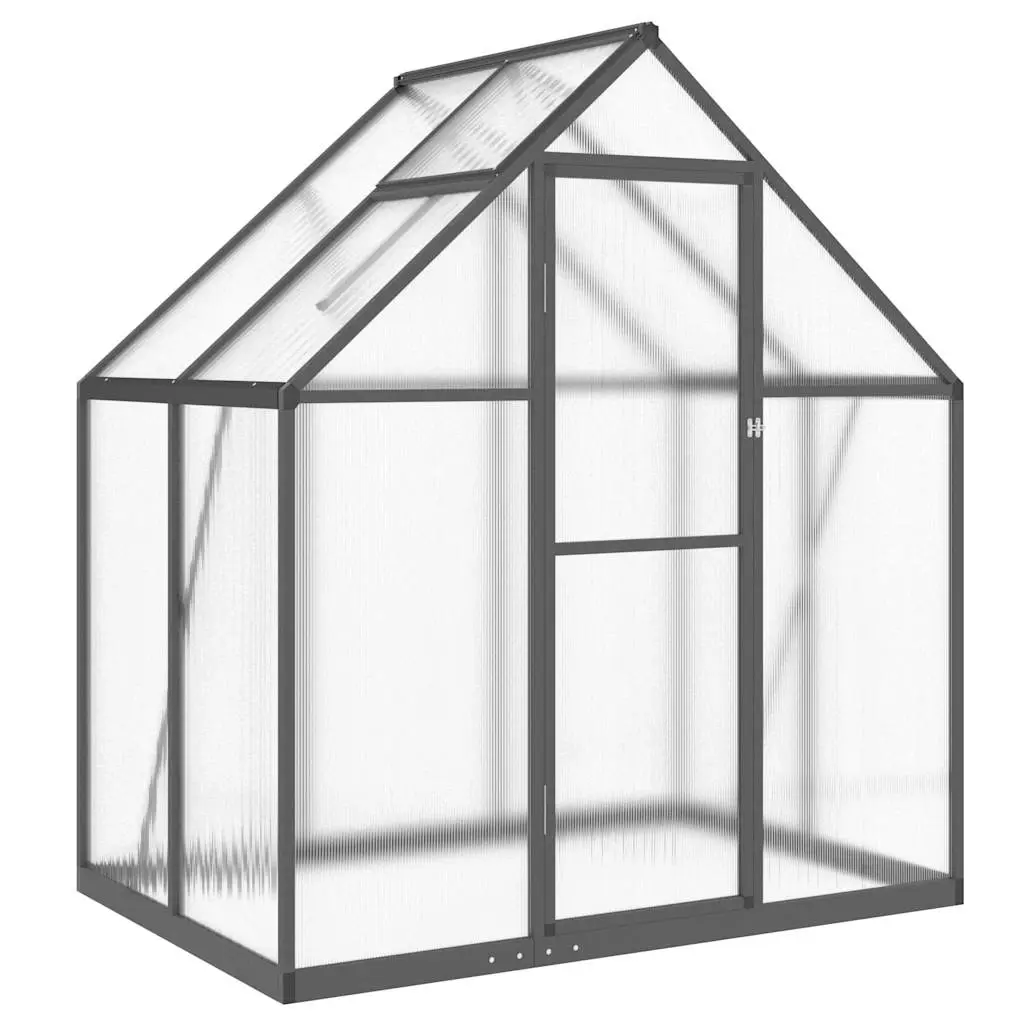 Greenhouse with Base Frame Anthracite 169x114x195 cm Aluminium 4005824 - Home & Garden