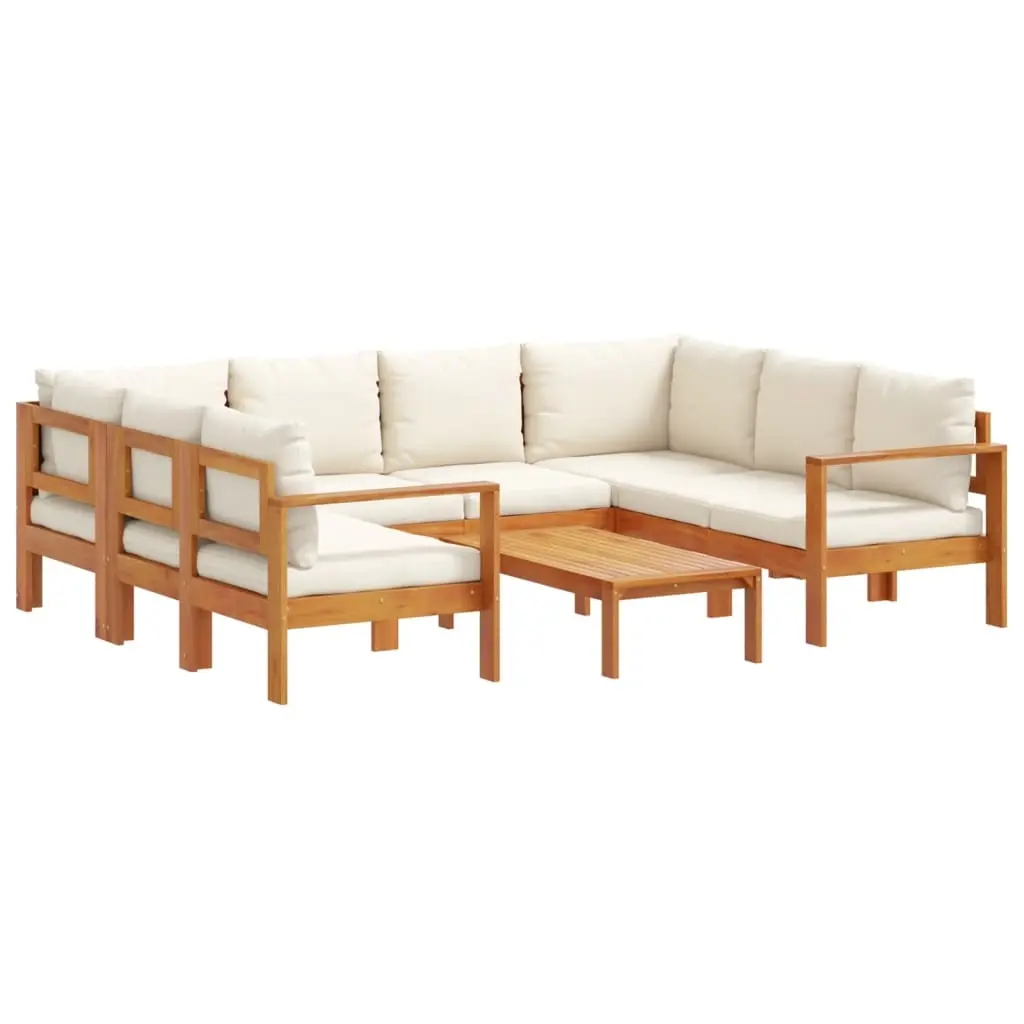 6 Piece Garden Sofa Set with Cushions Solid Wood Acacia 3214852 - Furniture