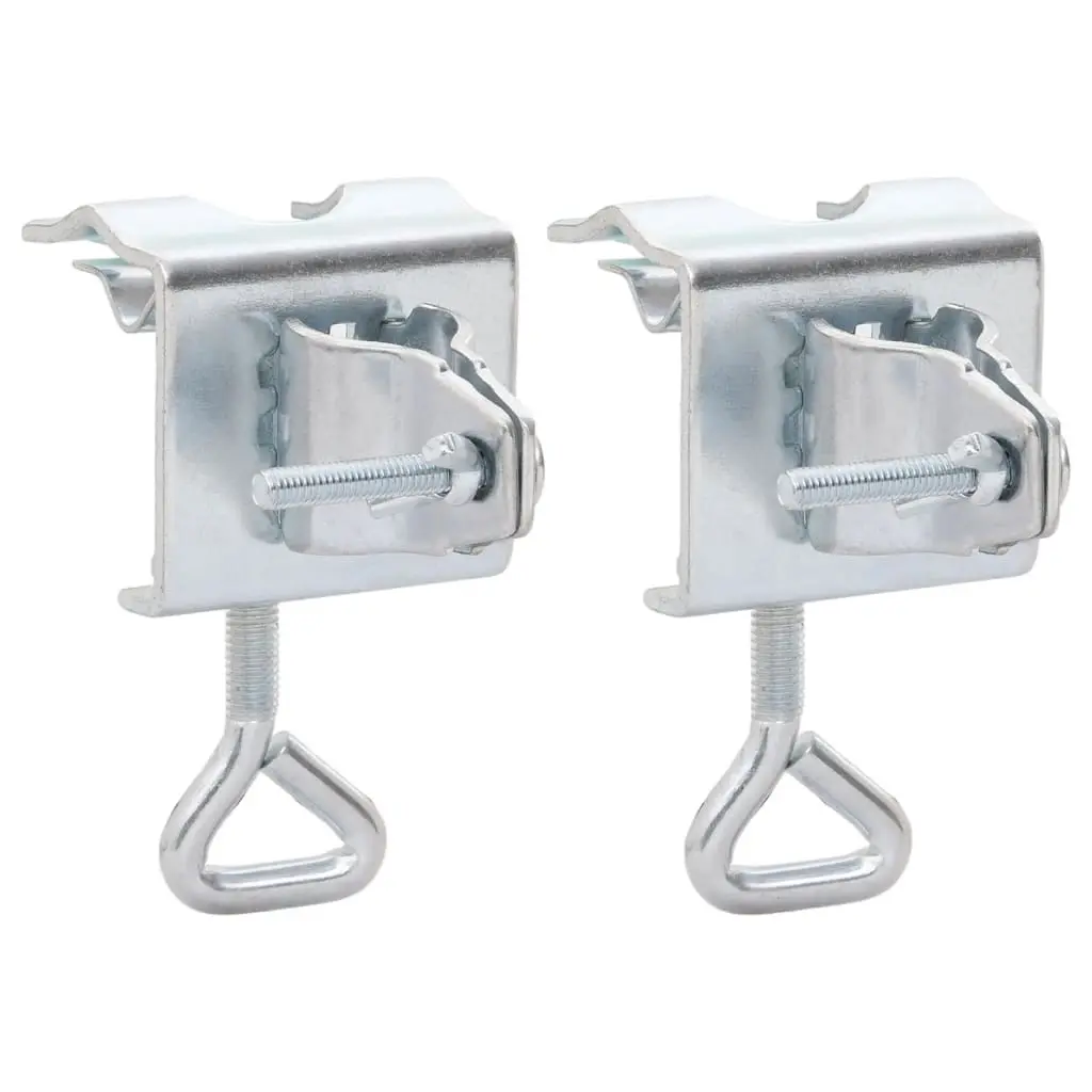 Umbrella Clamps for Balcony 2 pcs 32 mm Galvanised Steel 4003384 - Home & Garden