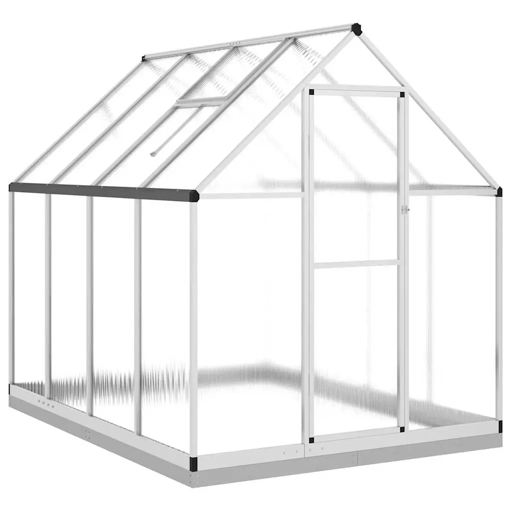 Greenhouse with Base Frame Silver 224x169x202 cm Aluminium 3266323 - Home & Garden