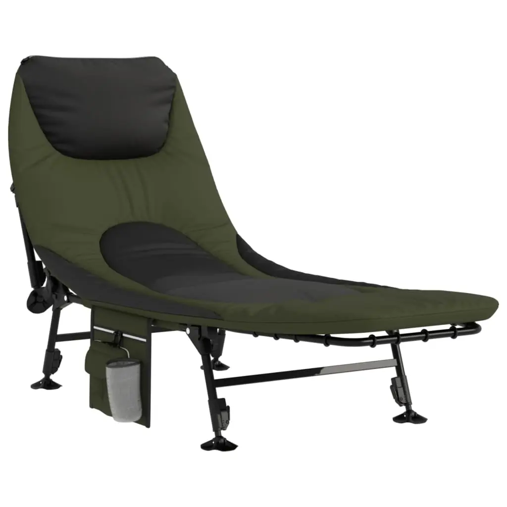 Fishing Bed with Adjustable Mud Legs Foldable Green 4006422 - Furniture