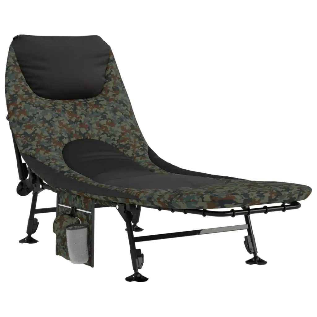 Fishing Bed with Adjustable Mud Legs Foldable Camouflage 4006423 - Furniture