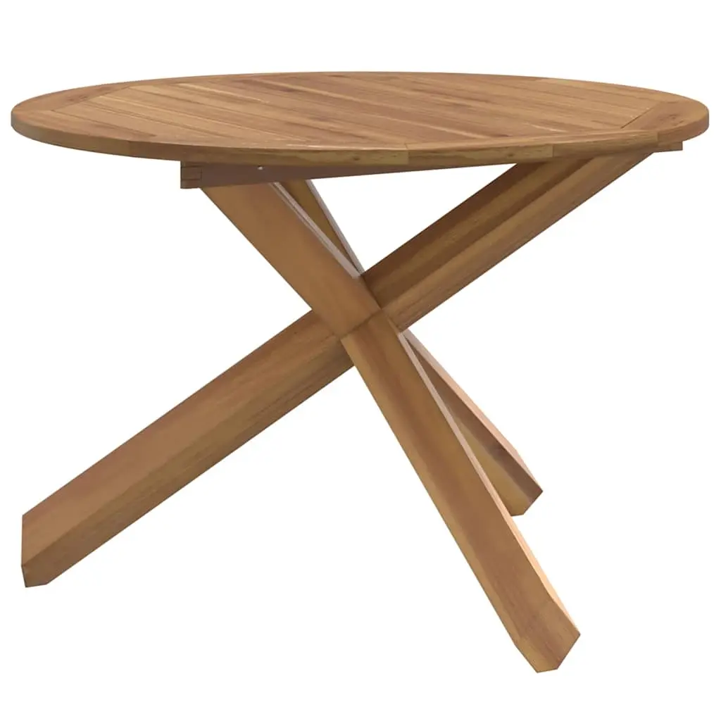 Garden Table Ø109x74 cm Solid Wood Teak 4008083 - Furniture