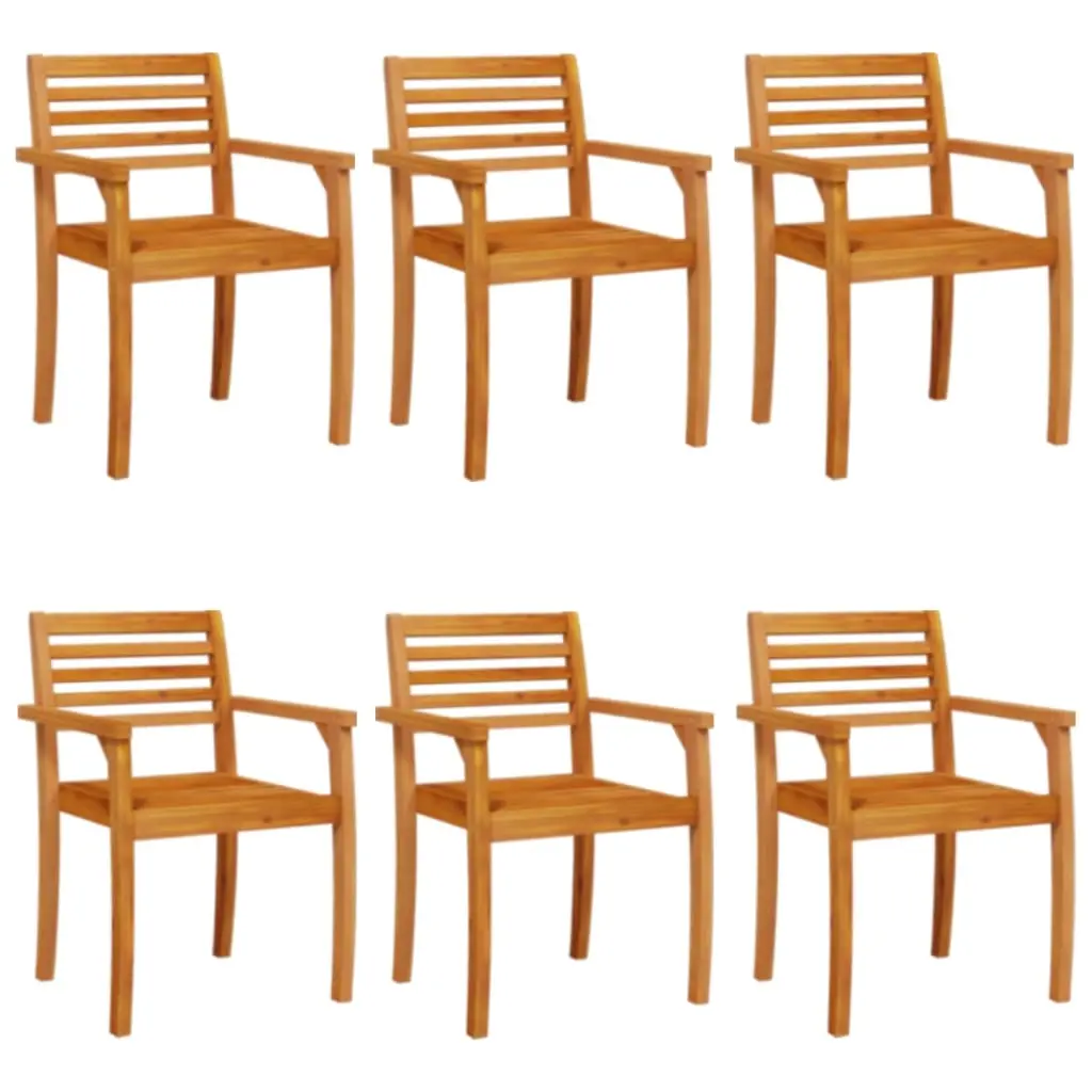 Garden Chairs 6 pcs 59x55x85 cm Solid Wood Acacia 3216304 - Furniture