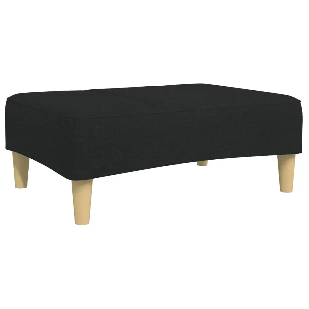 Footstool Black 77x55x31 cm Fabric 4007373 - Furniture