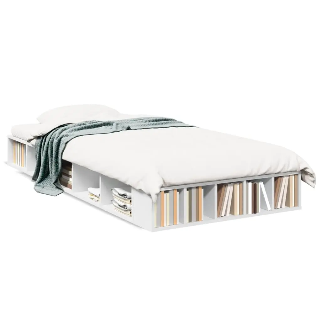 Bed Frame without Mattress White 90x190 cm 3280524 - Furniture