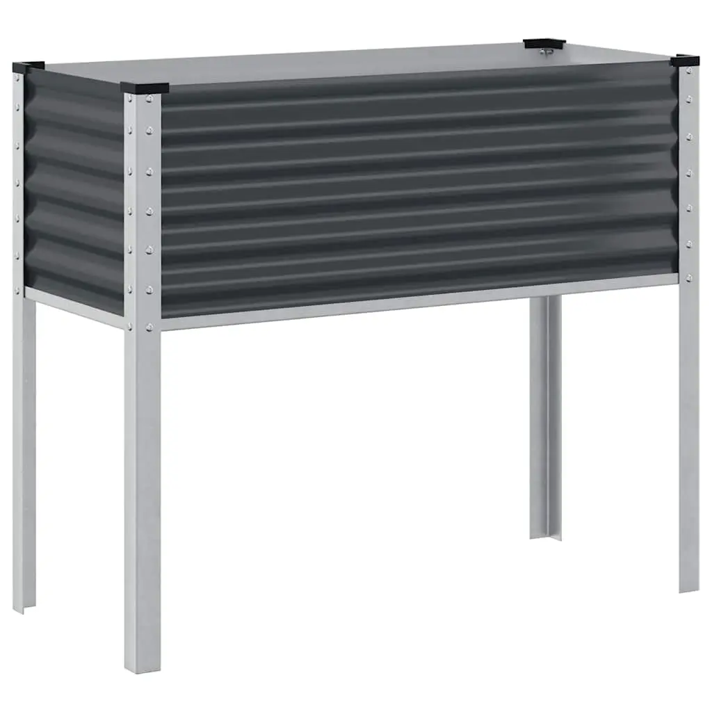 Garden Planter Anthracite 100x45x90 cm Steel 4008972 - Home & Garden
