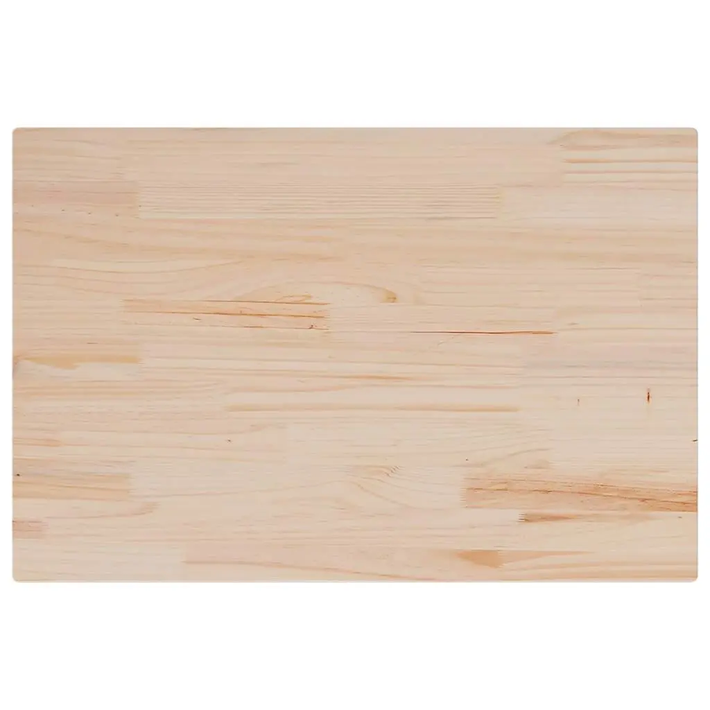 Table Top 80x50x1.7 cm Rectangular Solid Wood Pine 847413 - Furniture