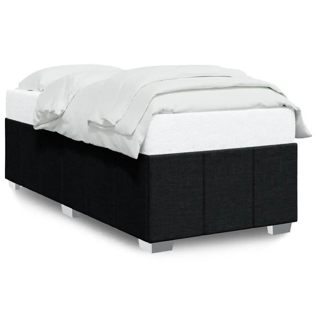 Bed Frame without Mattress Black 90x190 cm Fabric 3284799 - Furniture