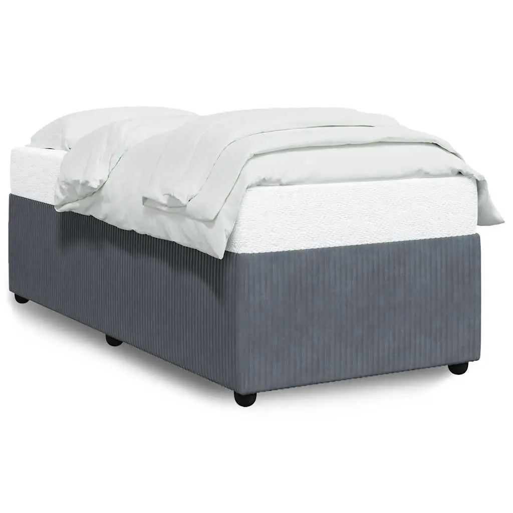 Bed Frame without Mattress Dark Grey King Single Velvet 3285082 - Furniture