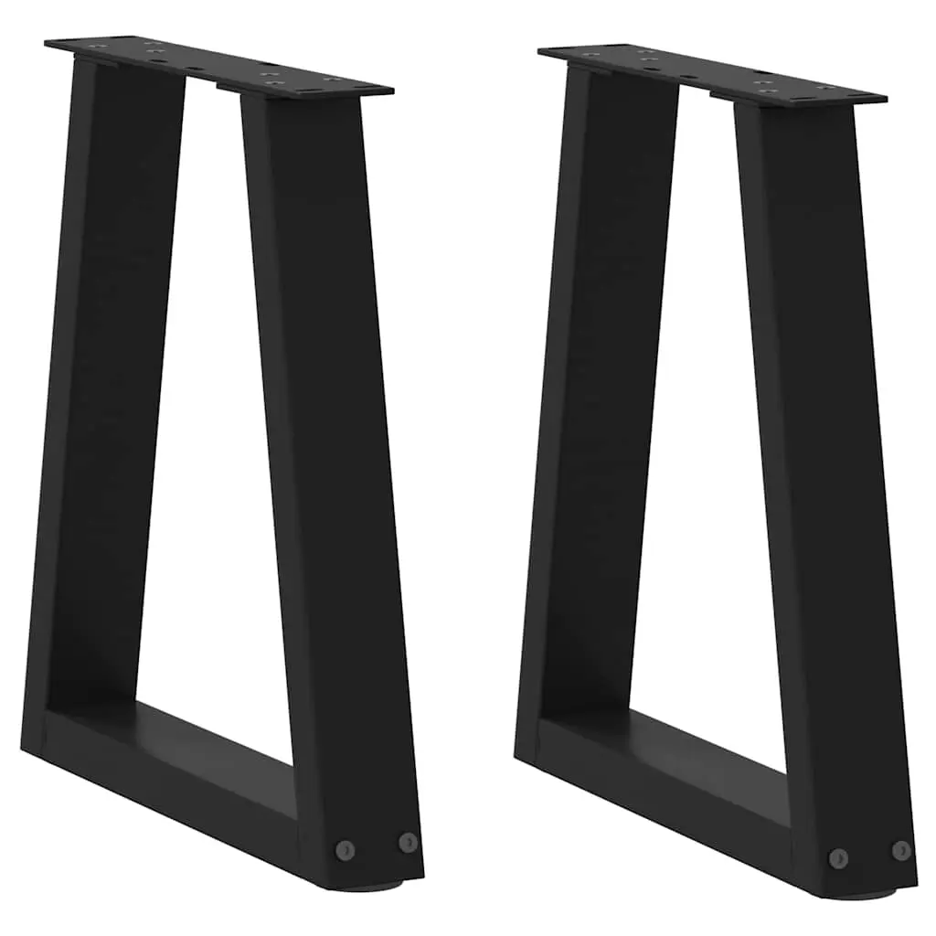 Coffee Table Legs V-Shape 2 pcs Black 28x(42-43.3) cm Steel 4012540