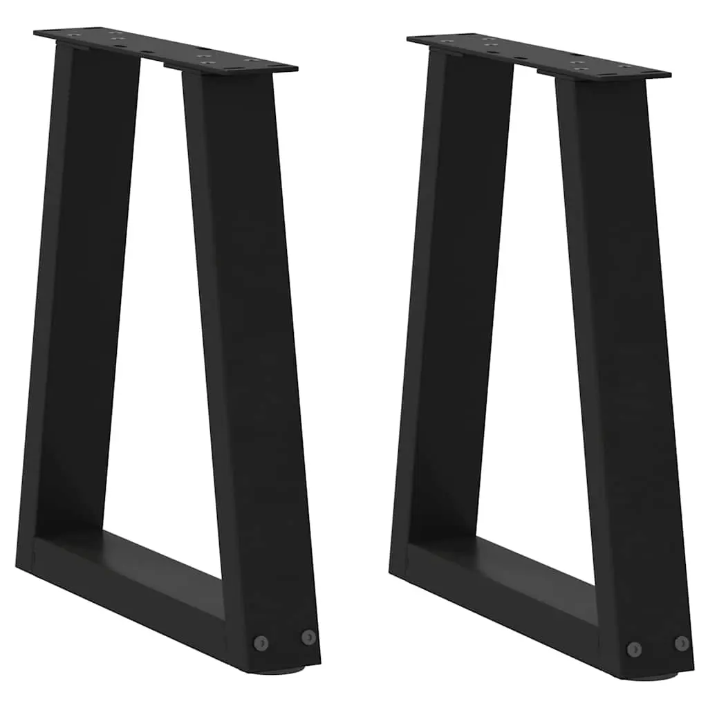 Coffee Table Legs V-Shape 2 pcs Black 38x(42-43.3) cm Steel 4012544