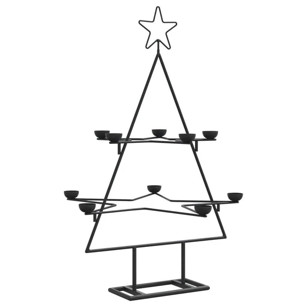 Metal Christmas Tree for Decoration Black 75 cm 4018962 - Home & Garden
