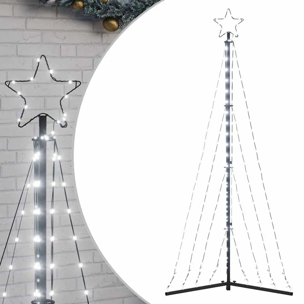 LED Christmas Tree 339 LEDs Cold White 187 cm 4016429 - Home & Garden