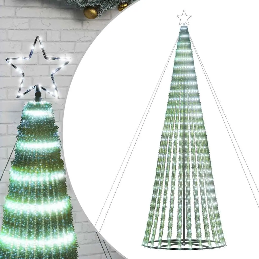 LED Christmas Tree 1028 LEDs Cold White 400 cm 4016464 - Home & Garden