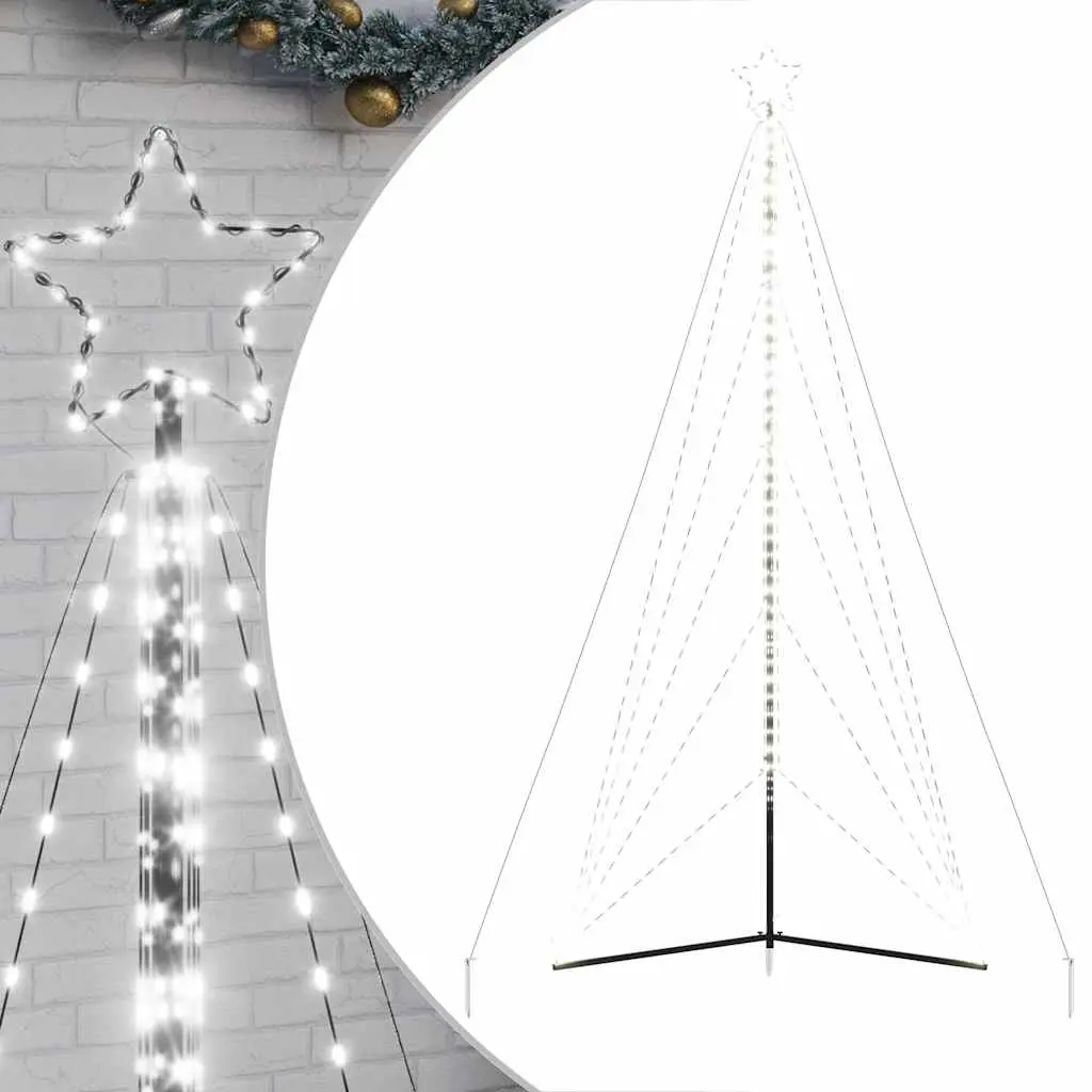LED Christmas Tree 615 LEDs Cold White 404.5 cm 4016474 - Home & Garden