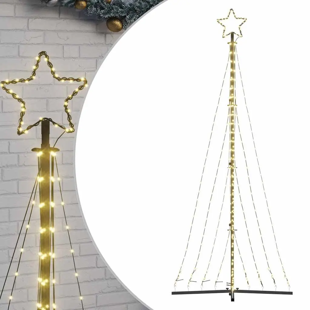 LED Christmas Tree 447 LEDs Warm White 240 cm 4016477 - Home & Garden