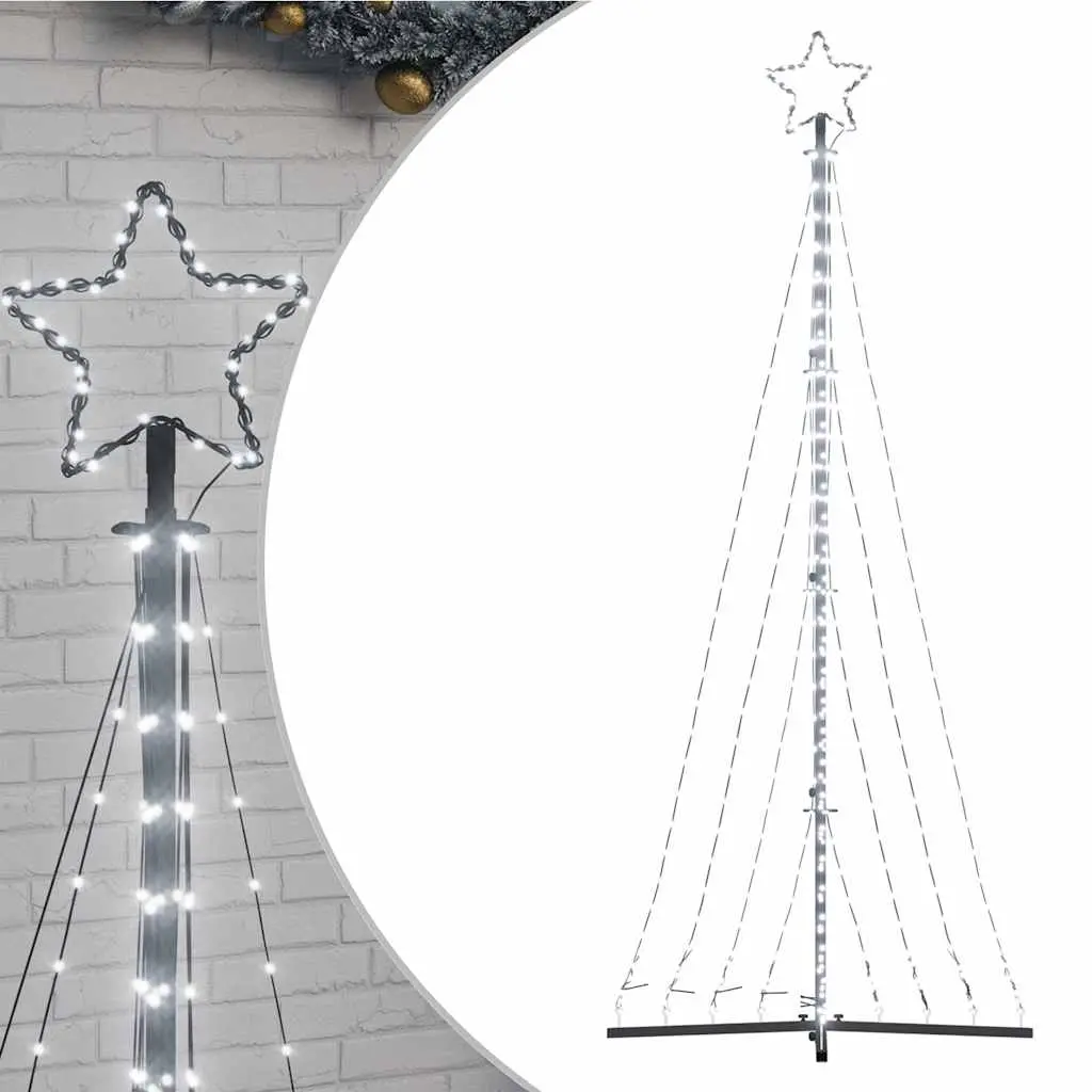 LED Christmas Tree 447 LEDs Cold White 240 cm 4016478 - Home & Garden