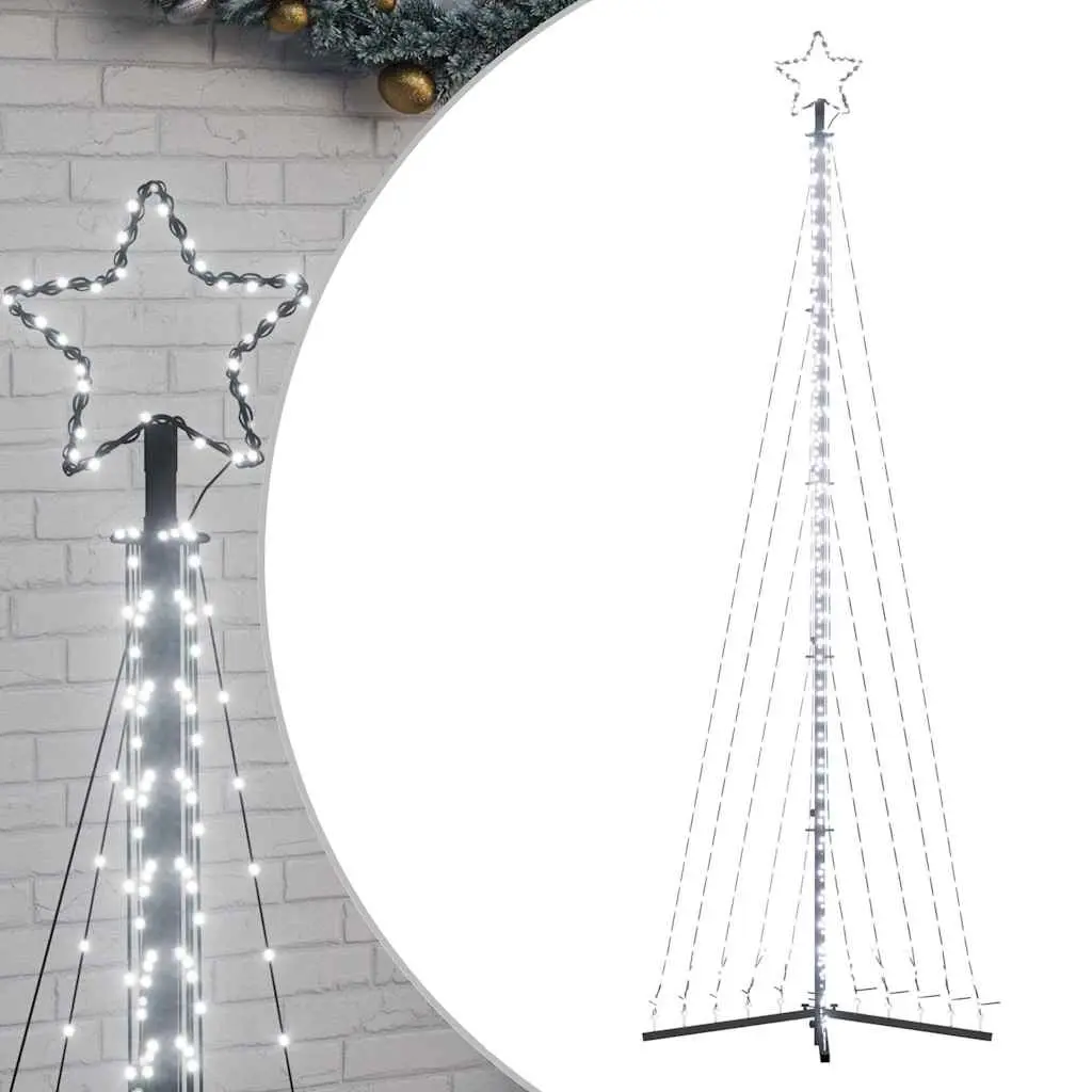 LED Christmas Tree 495 LEDs Cold White 302 cm 4016480 - Up to 60% Off Christmas Decoration Specials