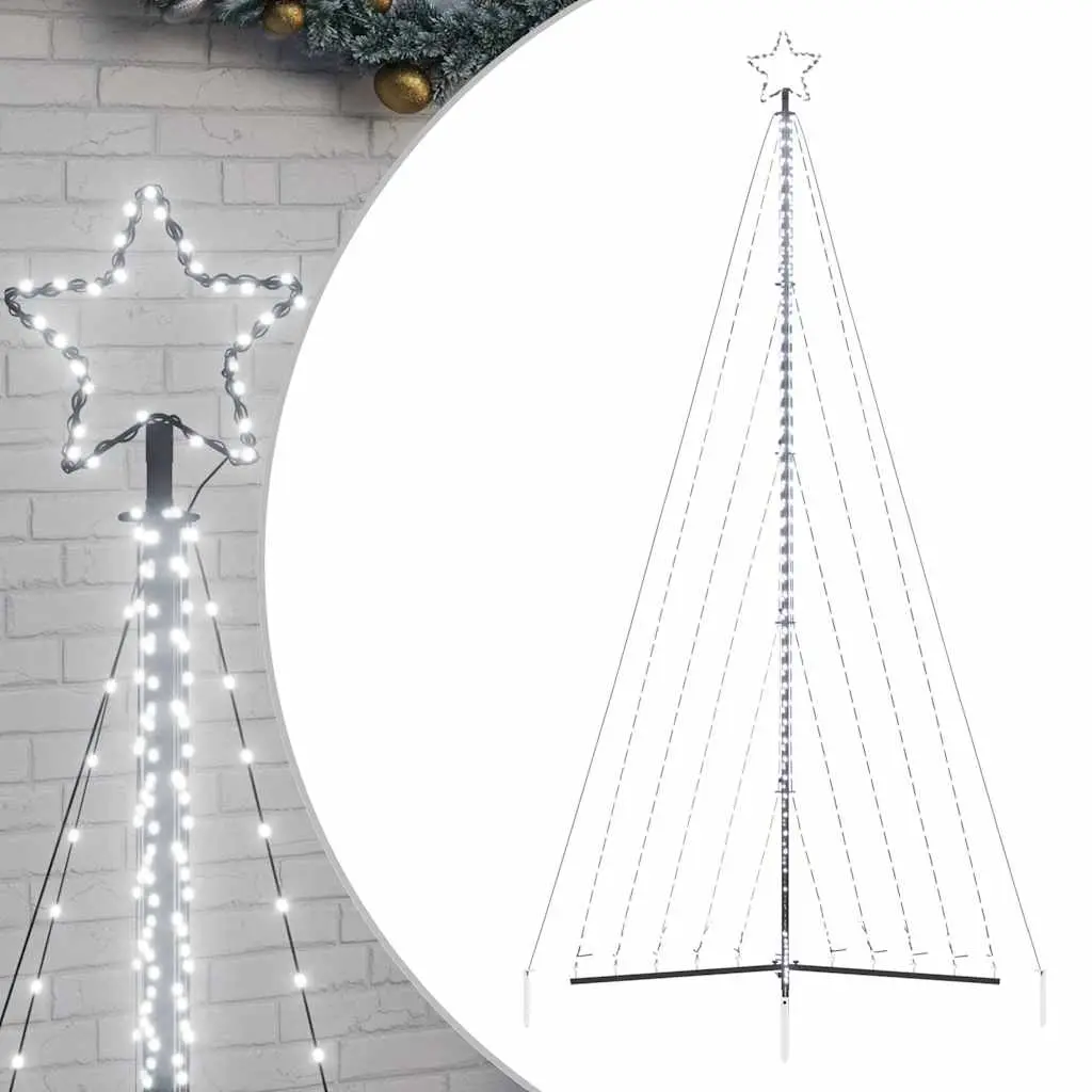LED Christmas Tree 570 LEDs Cold White 404.5 cm 4016482 - Home & Garden