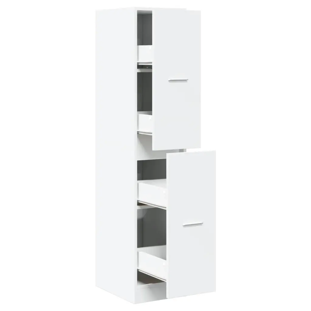 Apothecary Cabinet White 30x41x144.5 cm Engineered Wood 855169 - Furniture