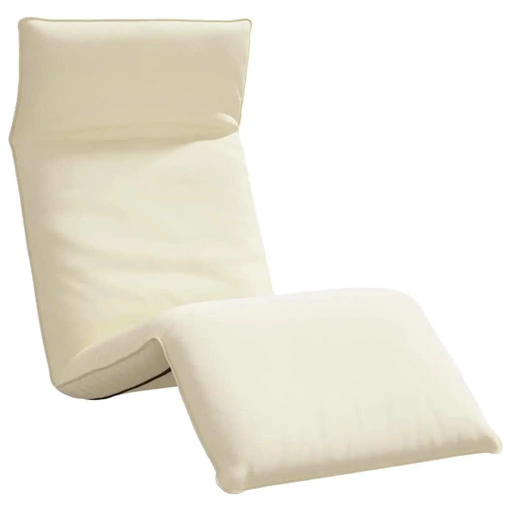 Folding Sun lounger Cream 175x54x8.5 cm Oxford Fabric 4019748 - Up to 65% off Outdoor Furniture